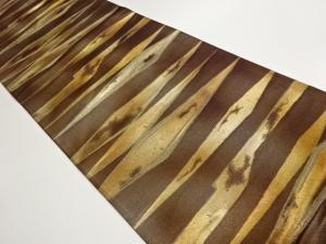 変わり横縞模様織出し袋帯